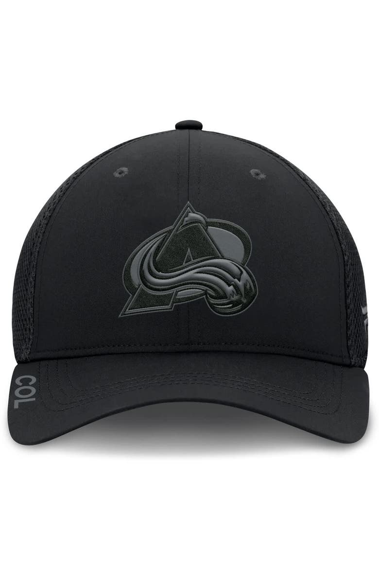 FANATICS Men's Fanatics Black Colorado Avalanche Authentic Pro Road Flex Hat, Alternate, color, 