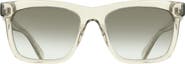 FERRAGAMO 55mm Gradient Rectangle Sunglasses