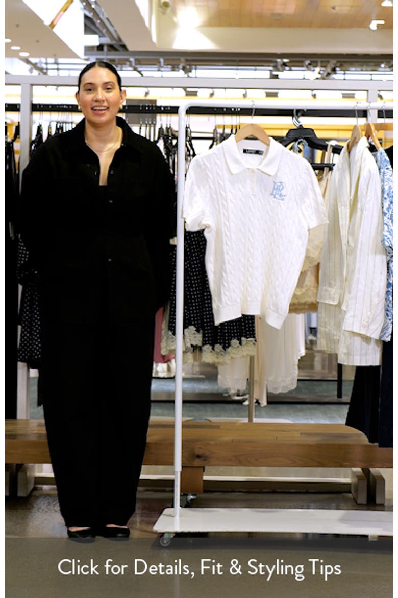 Natrissa Cable Knit Polo Sweater video