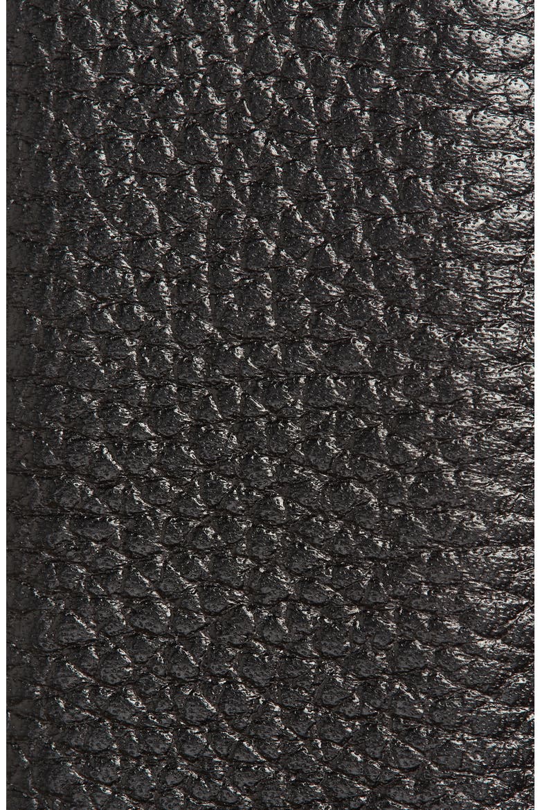 Jaims Contrast Detail Leather Belt, Alternate, color, BLACK