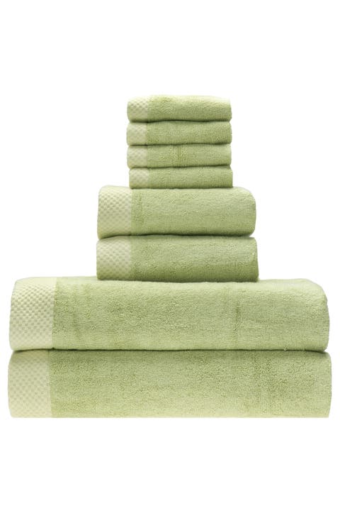 Luxury Viscose Odor & Mildew Resistant Towel Collection, 8pc Set