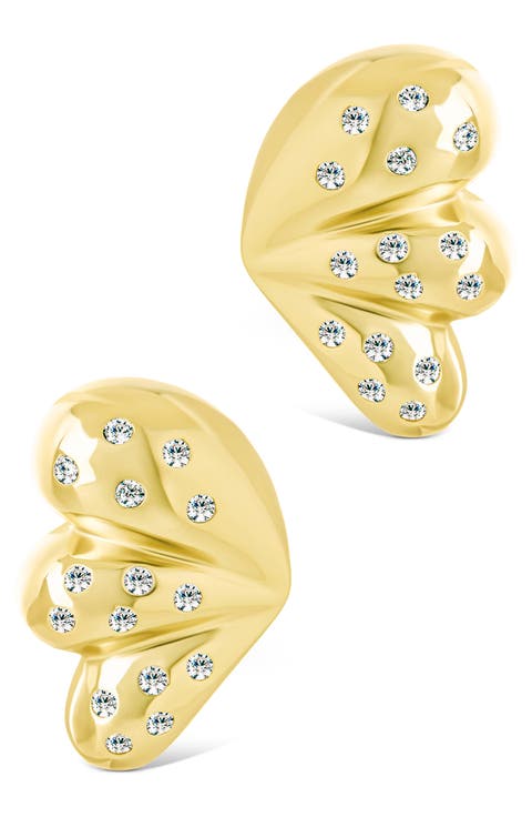 Twyla Cubic Zirconia Winged Stud Earring