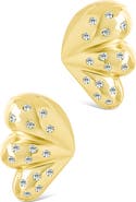 Sterling Forever Twyla Cubic Zirconia Winged Stud Earring