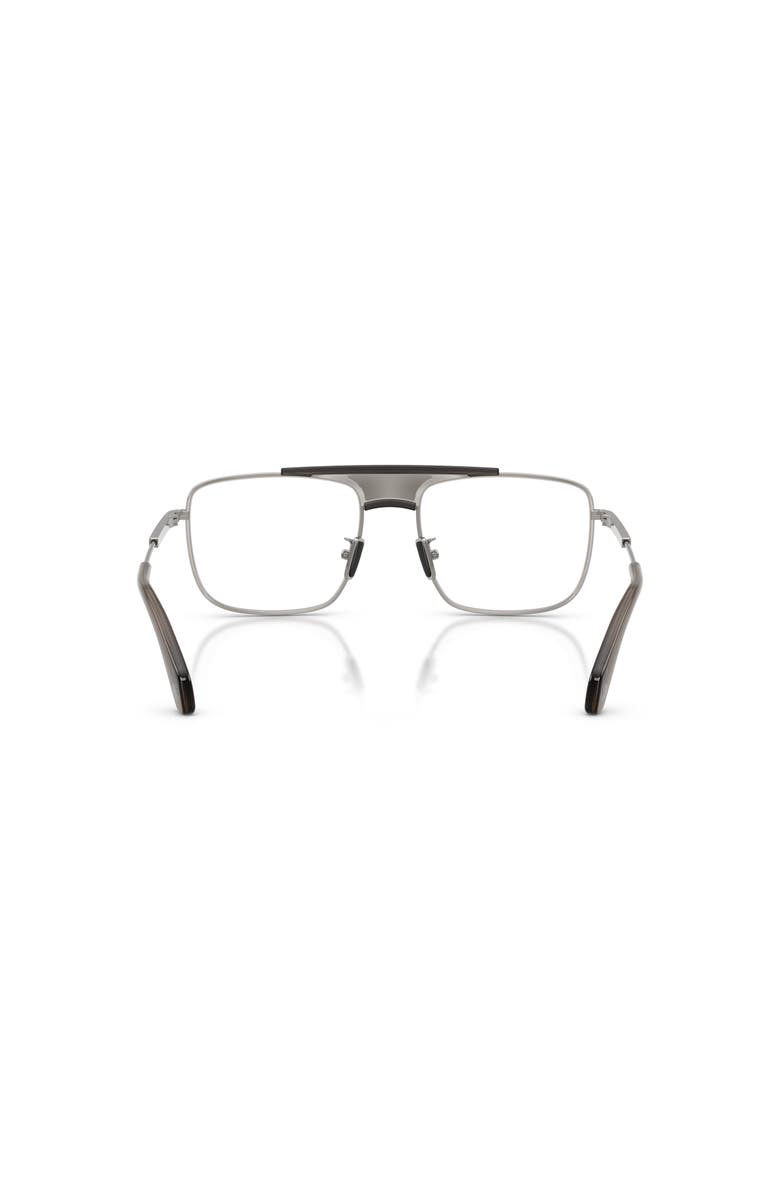 Moncler 56mm Rectangle optical glasses, Alternate, color, Grey