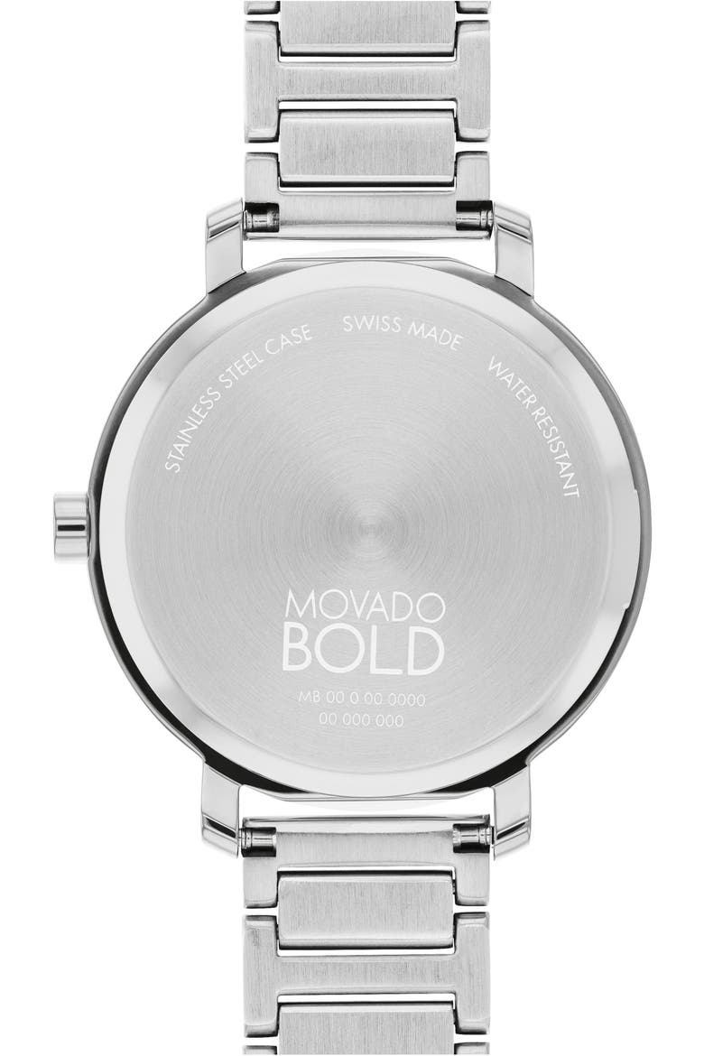 Bold Evolution 2.0 Crystal Bracelet Watch, 34mm, Alternate, color, SILVER