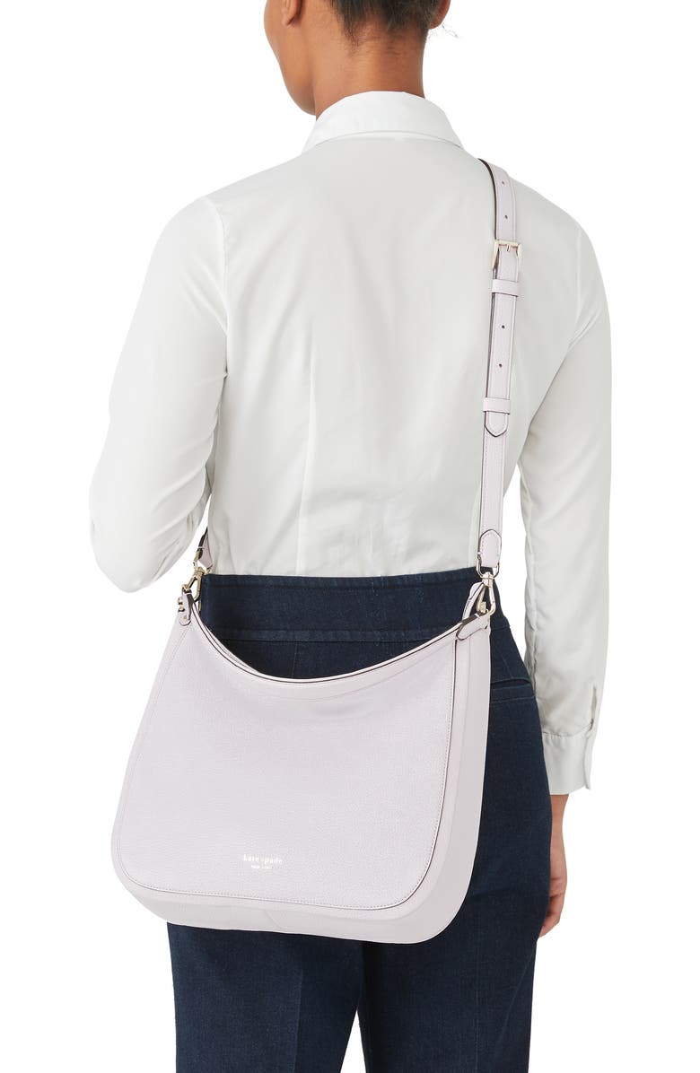 Kate Spade New York roulette large leather hobo bag, Alternate, color,