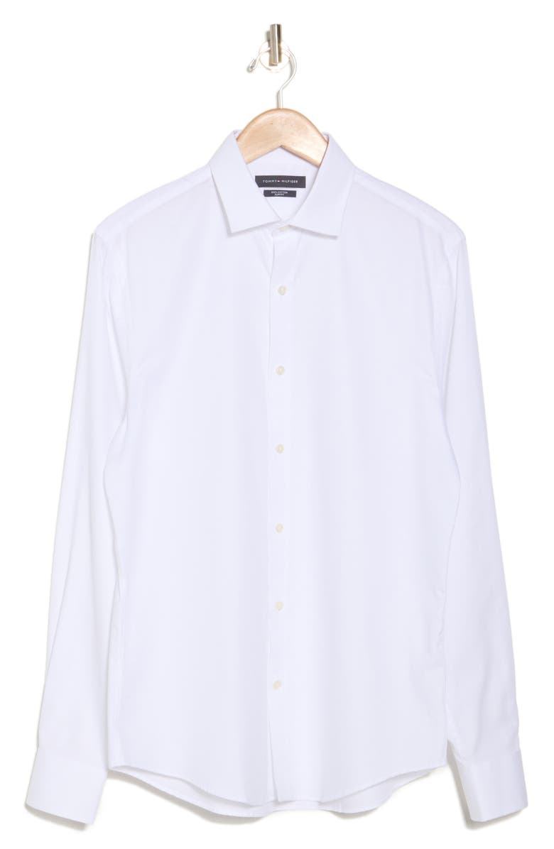 Tommy Hilfiger Core Slim Fit Cotton Button-Up Shirt, Alternate, color,