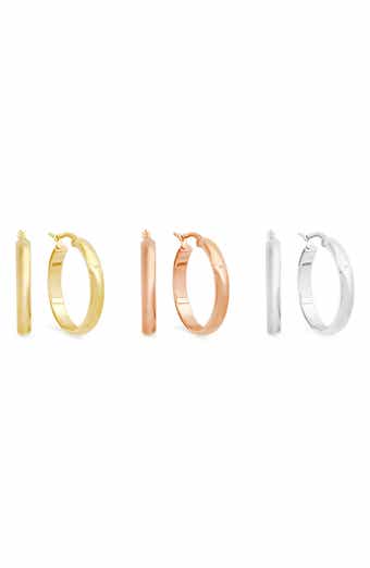 Set of 3 Hoop Earrings