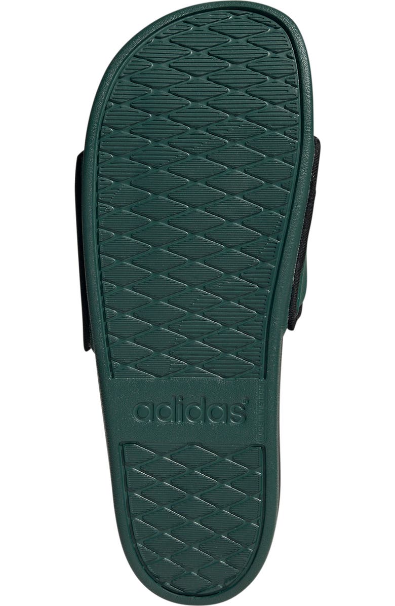 adidas Gender Inclusive Adilette Comfort Sport Slide Sandal, Alternate, color, Collegiate Green/ Black