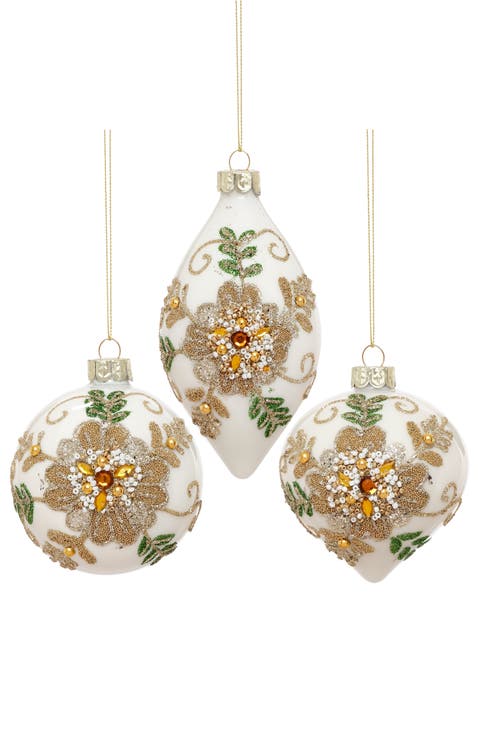 Holiday Bloom Ornament, Box of 6