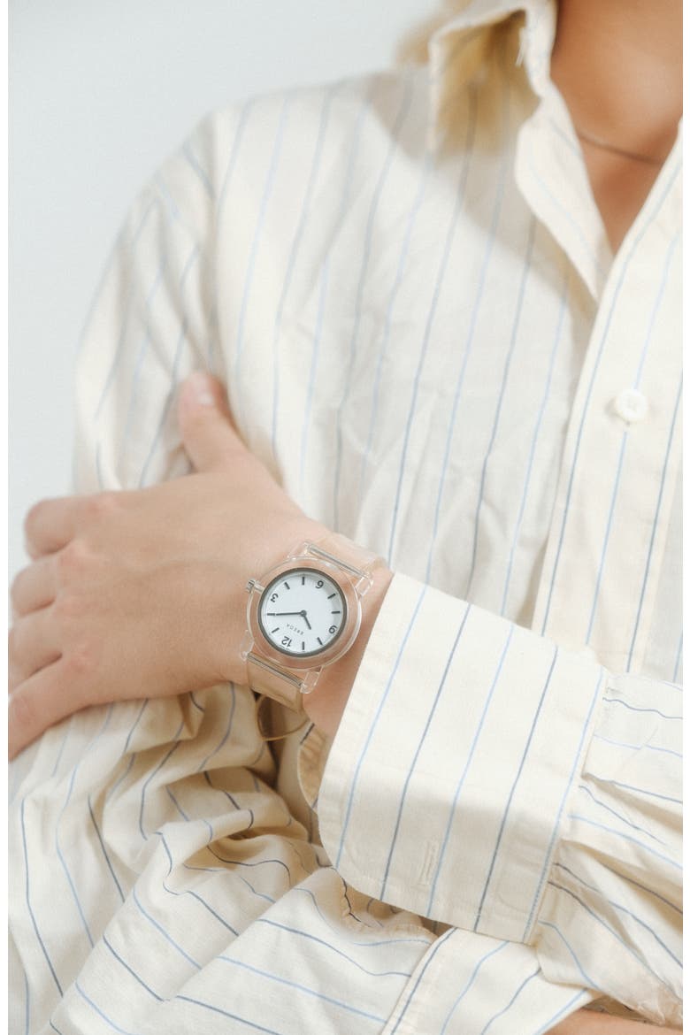 Play Recycled Plastic Watch, 35mm, Alternate, color, CRYSTAL