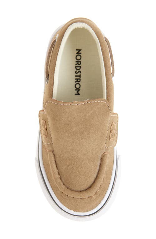 Nordstrom Kids' Richie Boat Shoe In Tan