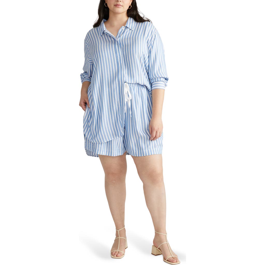 Universal Standard Toni Stripe Button-up Tunic