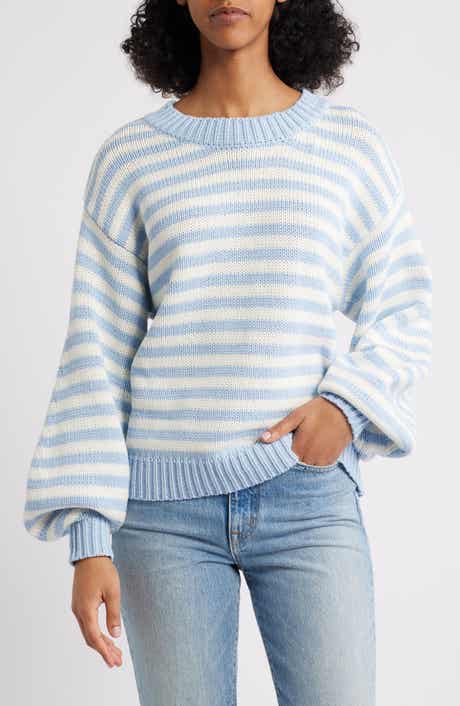 Harmony Balloon Sleeve Cotton Blend Sweater