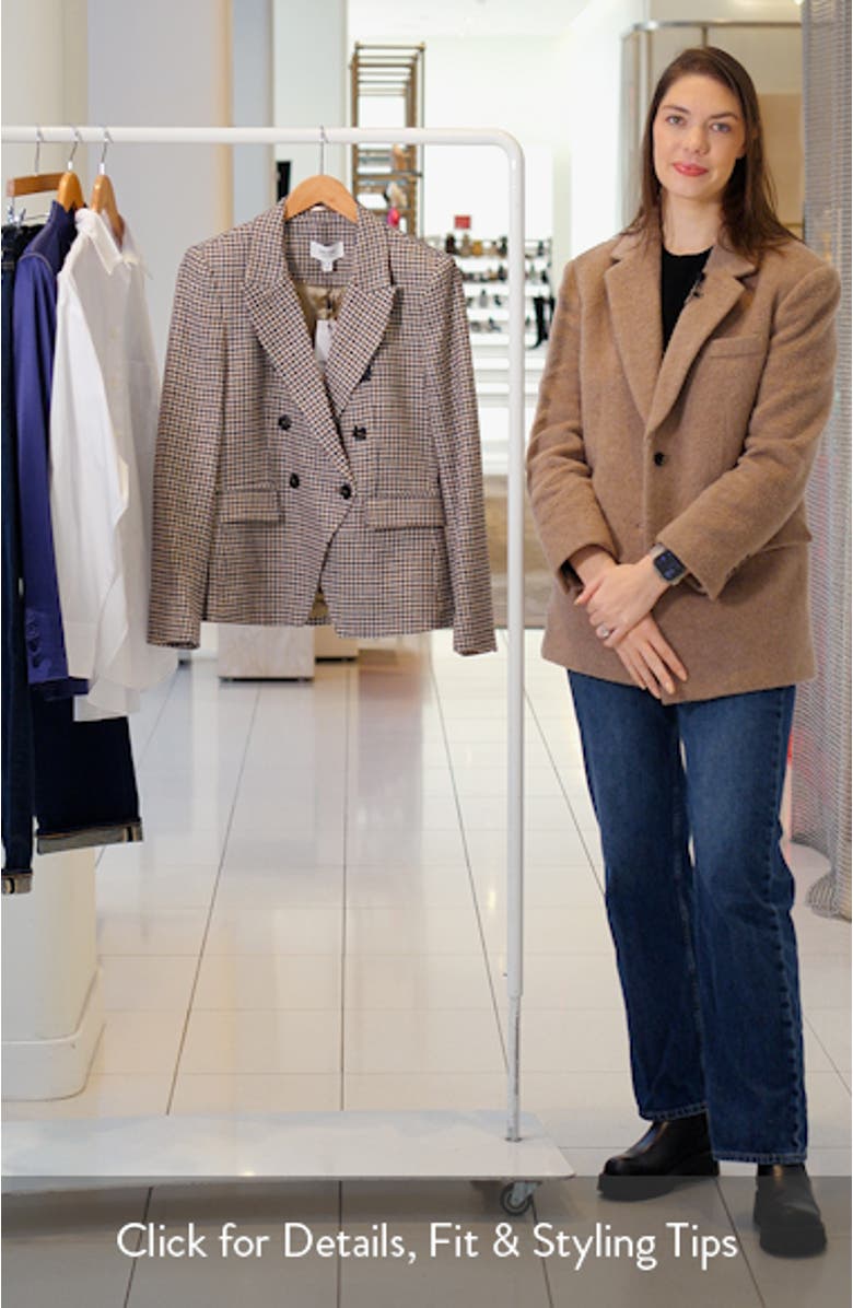 Evie Double Breasted Blazer, sales video thumbnail