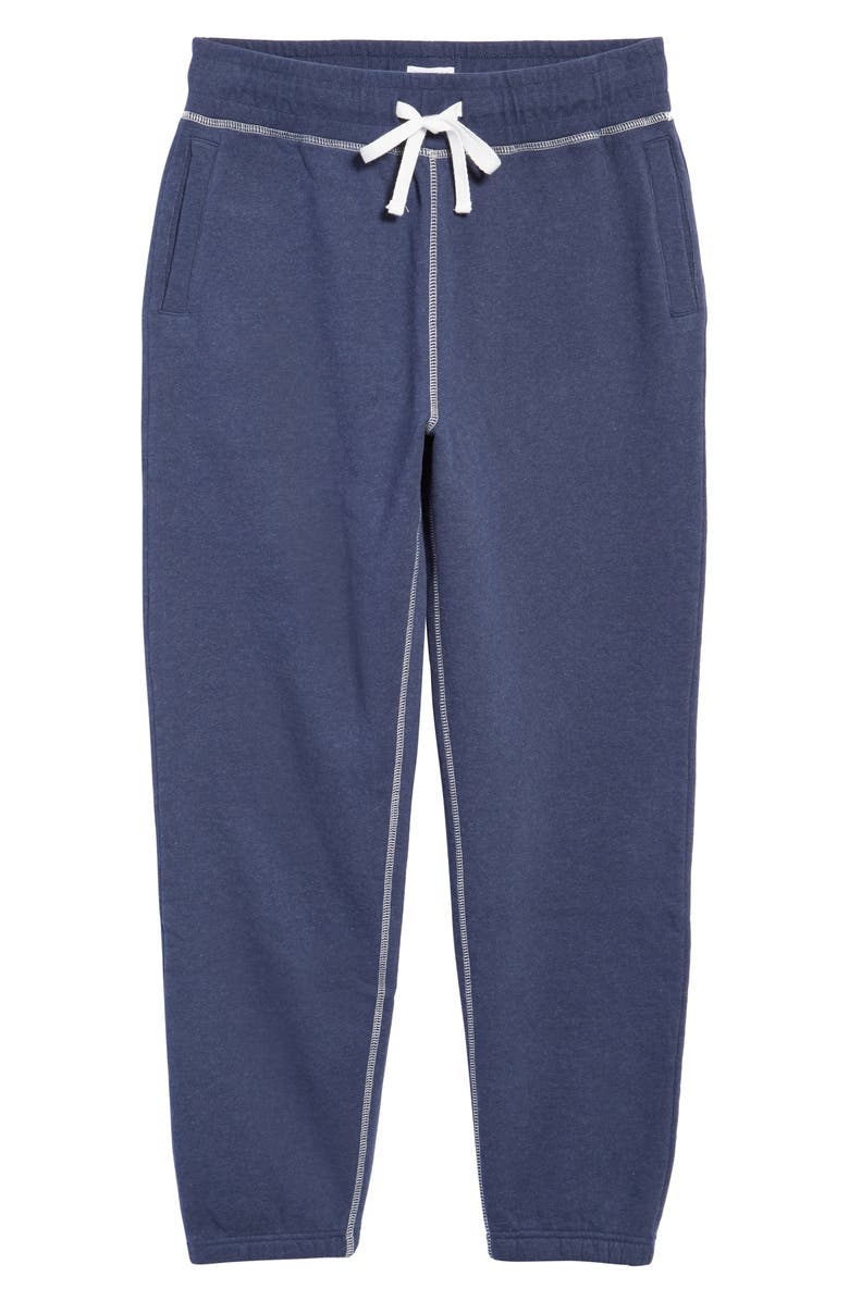 Sunspel Contrast Stitch French Terry Joggers, Alternate, color, 