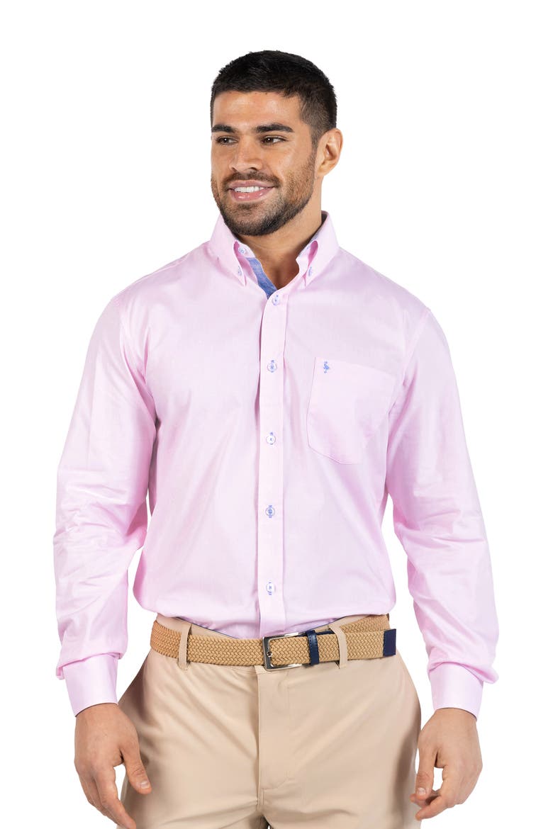 Signature Cotton Oxford Button-Down Shirt, Alternate, color, LIGHT PINK