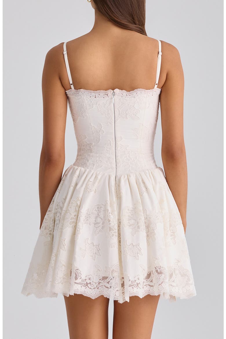 Chloe Broderie Anglaise Minidress, Alternate, color, WHITE