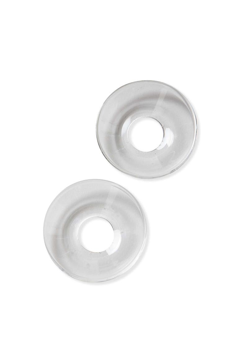 Clear Glass Taper Bobeche Candle Holders for Taper Candles, Main, color, Clear