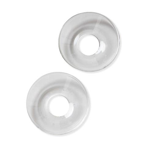 Clear Glass Taper Bobeche Candle Holders for Taper Candles