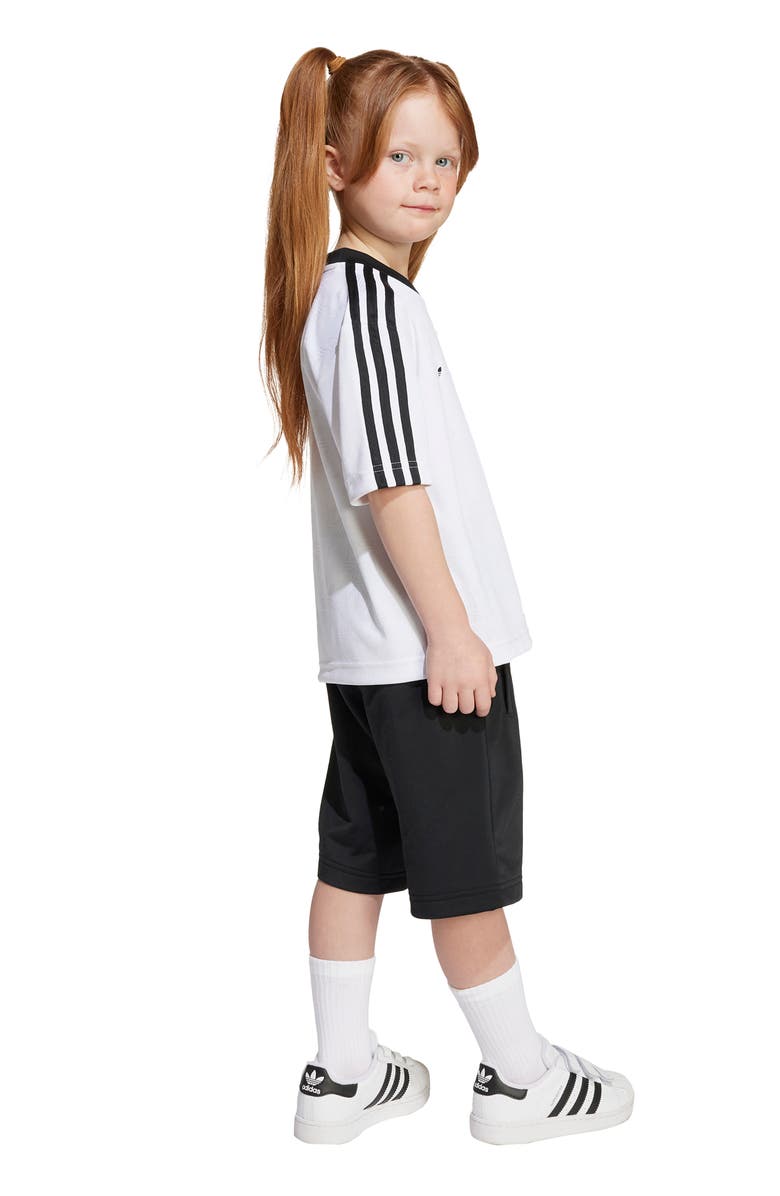 adidas Jacquard T-Shirt & Shorts Set, Alternate, color, White