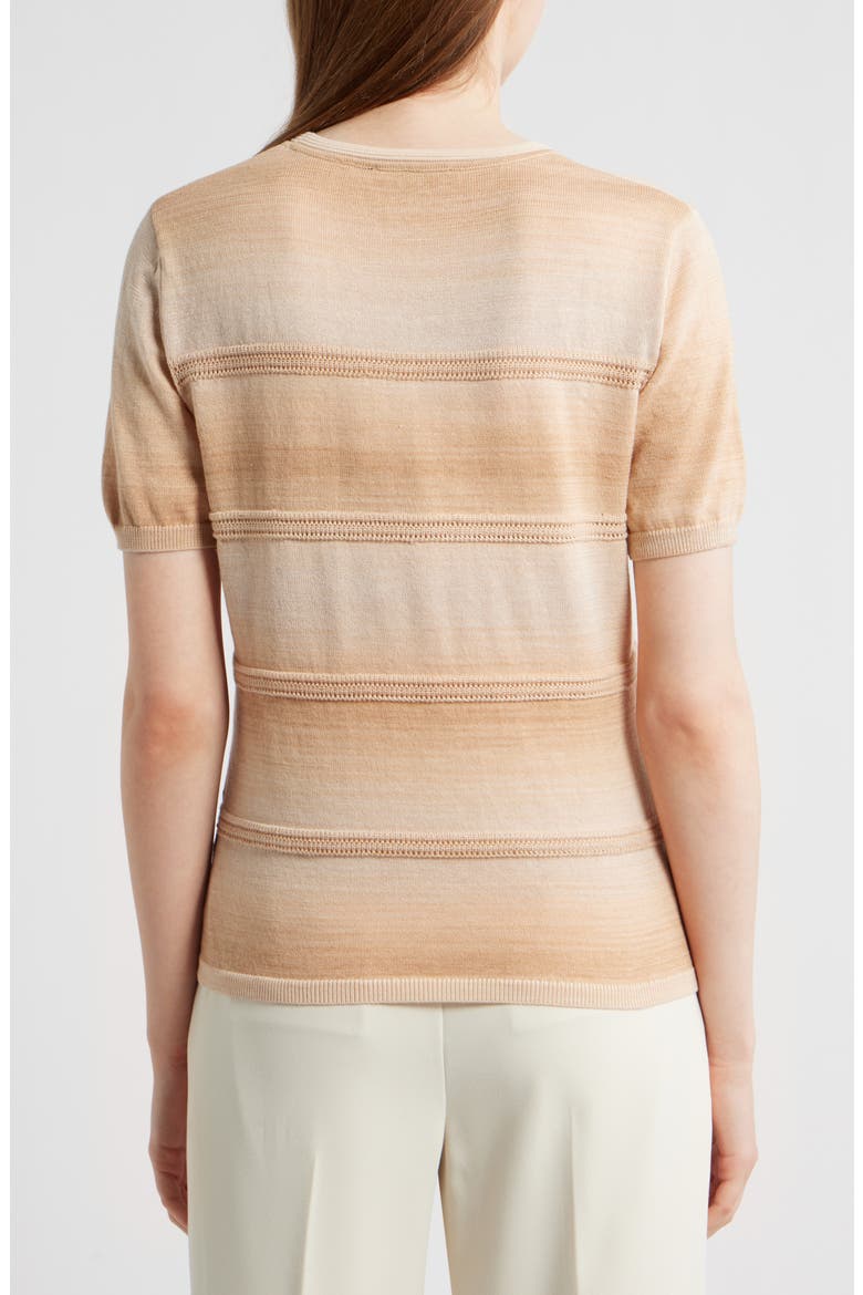 Hayden Pointelle Stripe Ombré Sweater, Alternate, color, NATURAL MULTI
