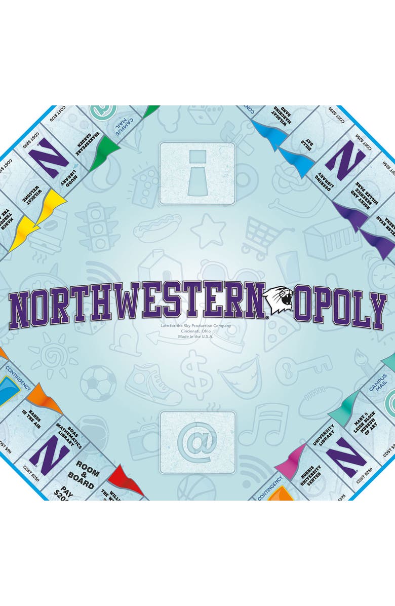 Late for the Sky University Northwesternopoly Monopoly Board Game, Alternate, color,