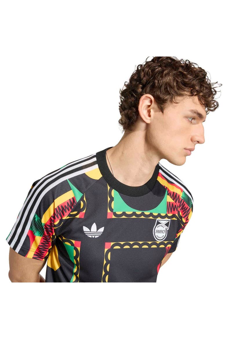 Men's adidas Yellow Jamaica National Team Originals T-Shirt, Alternate, color, Black