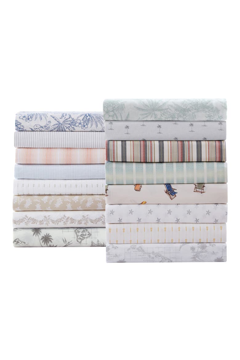 Vintage Map Sheet Set - Queen, Alternate, color, BAHAMA BROWN