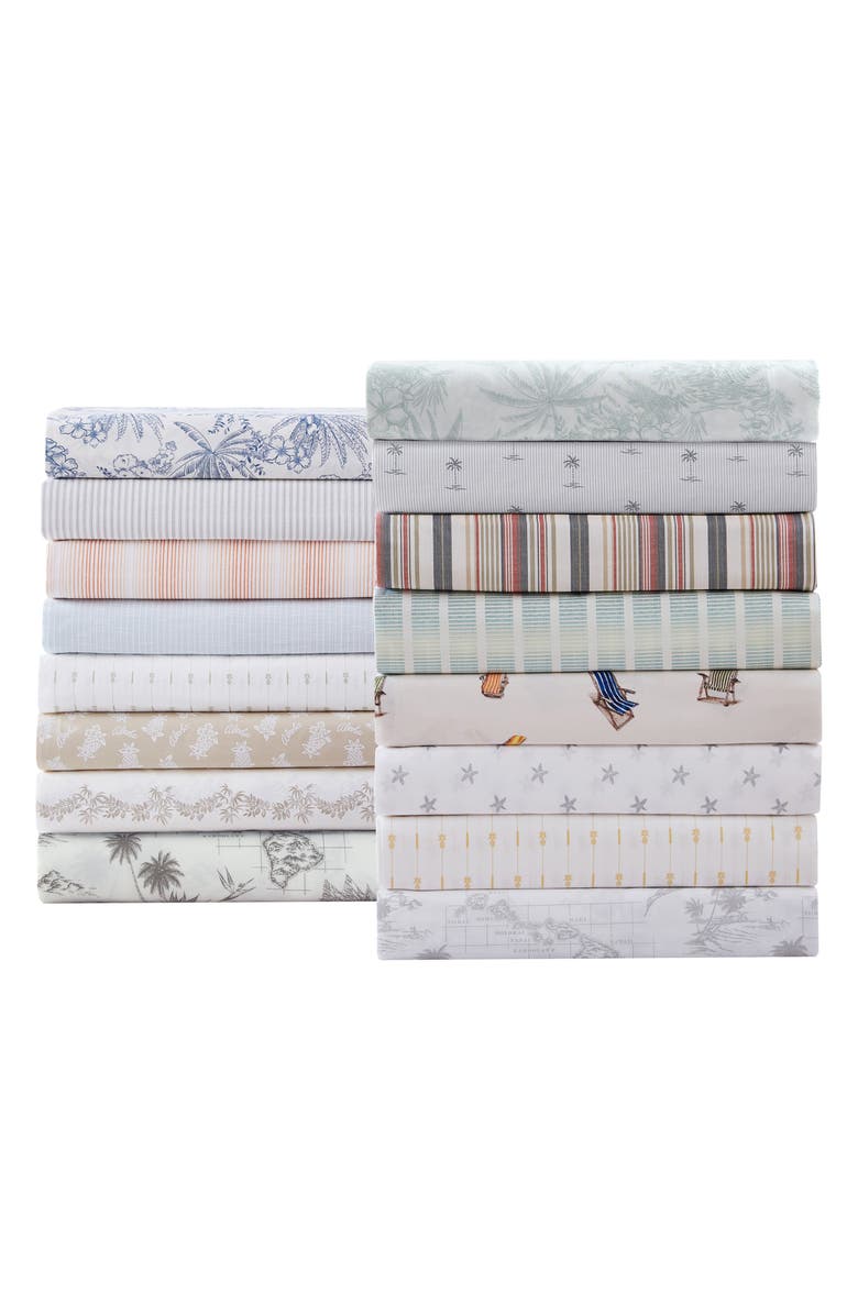 Tommy Bahama Vintage Map Sheet Set - Queen, Alternate, color, Bahama Brown