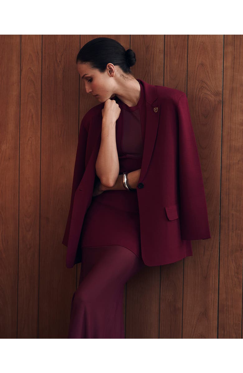 Dodiee Quinn Blazer, Alternate, color, Merlot