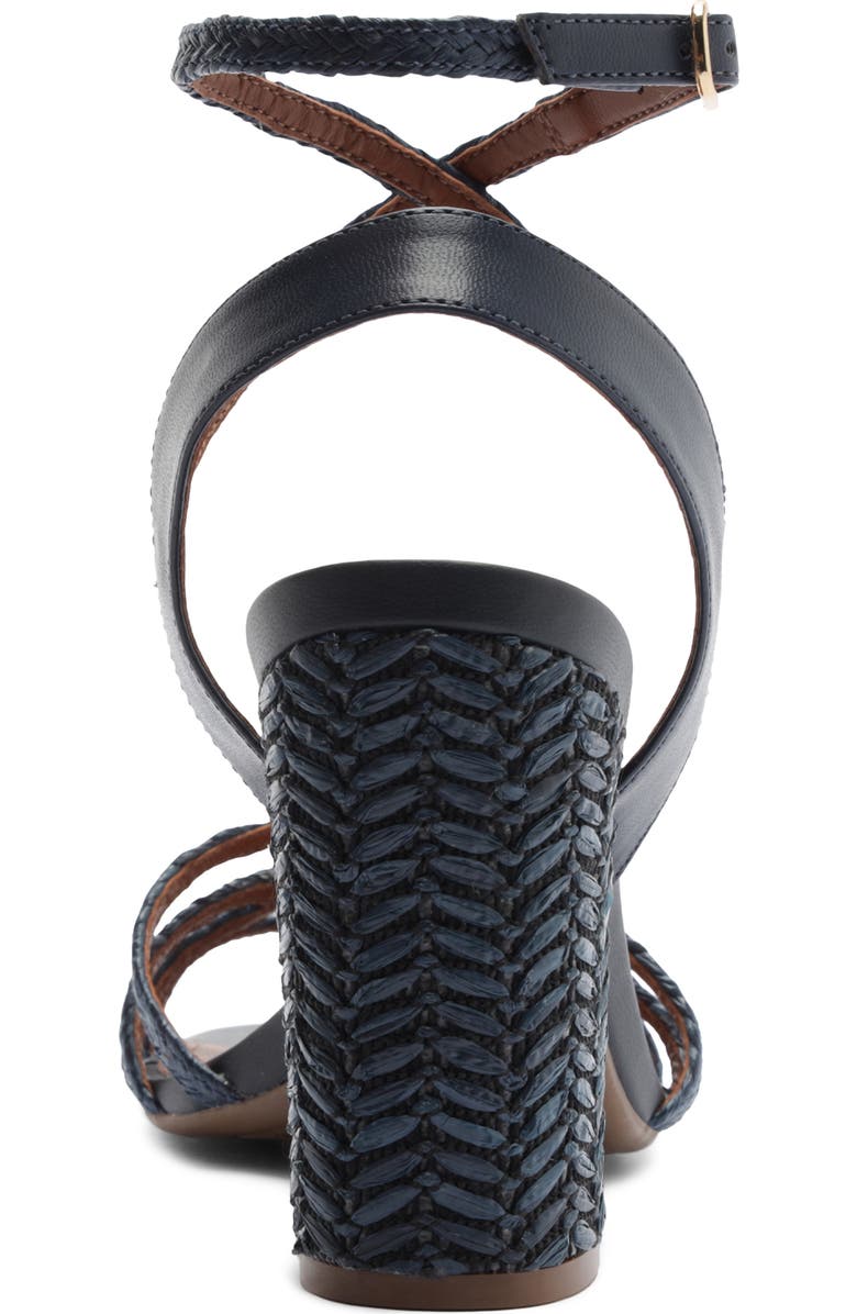 Arezzo Aria Ankle Strap Sandal, Alternate, color, Petroleo/ Navy Nautical