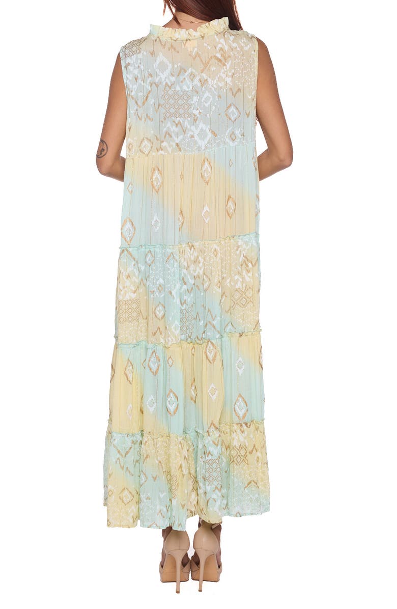 RANEES Tiered Maxi Dress, Alternate, color, Light Yellow