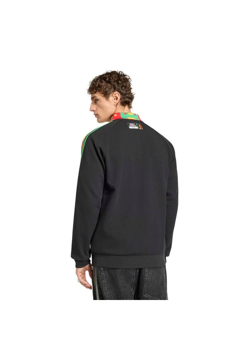 Men's adidas Black Jamaica National Team Anthem Full-Zip Jacket, Alternate, color, Black