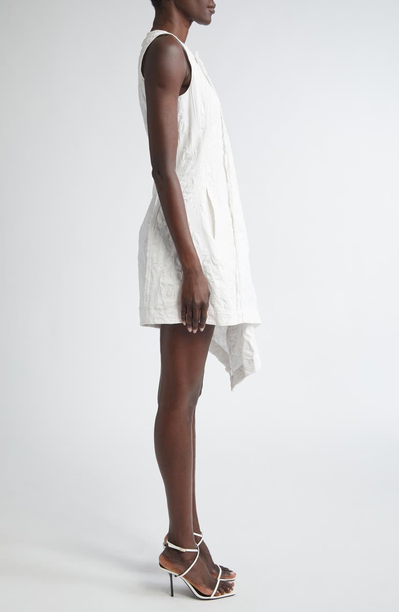 Jason Wu Collection Asymmetric Textured Cotton Minidress, Alternate, color,