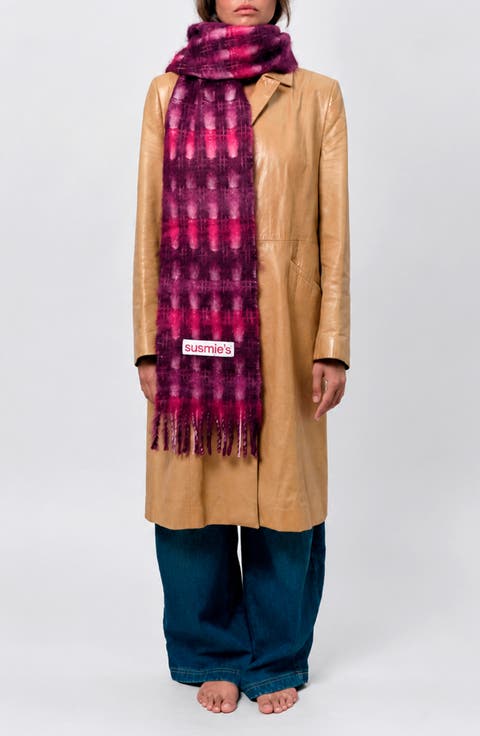 Wool & Mohair Fringe Scarf