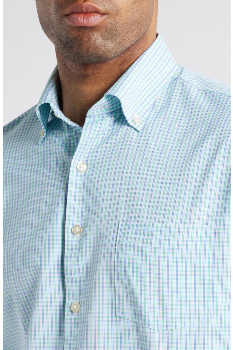 Hamilton Check Performance Button-Down Shirt, Alternate, color, MEADOW