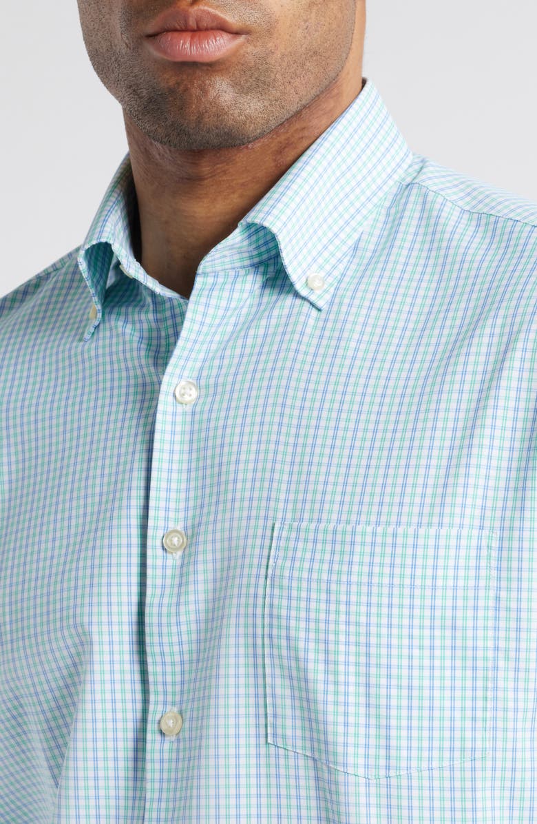 Peter Millar Hamilton Check Performance Button-Down Shirt, Alternate, color,