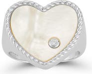 GLAZE JEWELRY Mother-of-Pearl Heart Ring