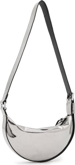 Half Moon Leather Crossbody Bag