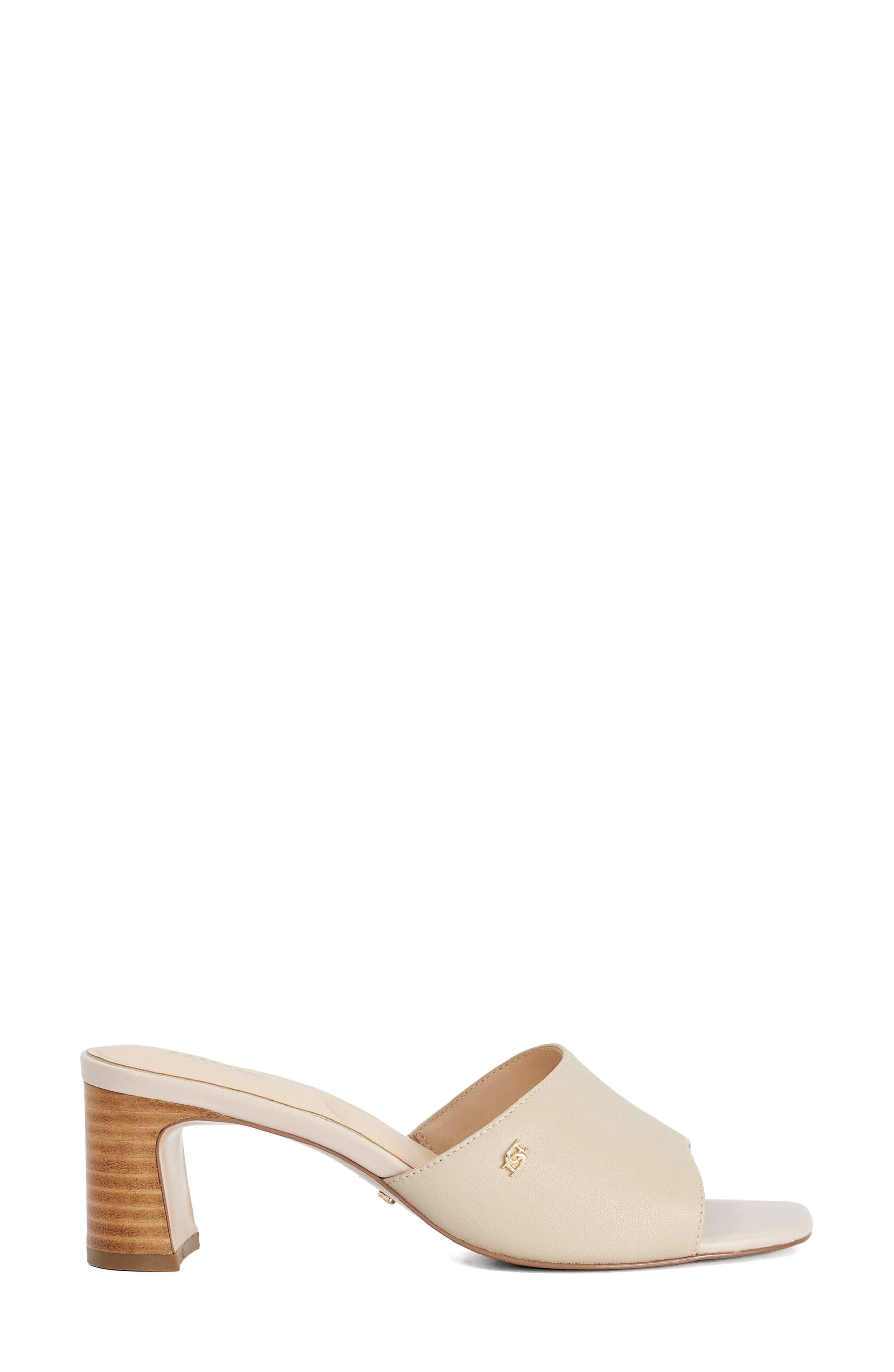Dune London Mazy Slide Sandal, Alternate, color, Ecru