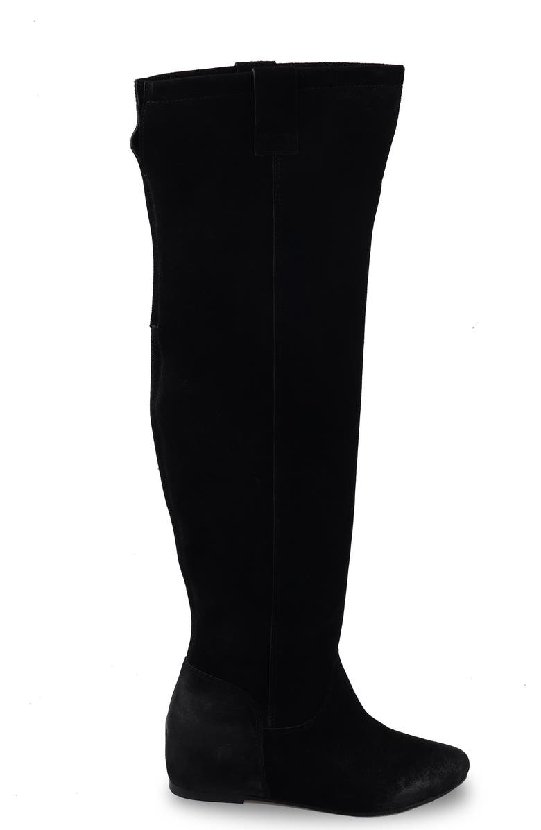 ZIGI Beretta Knee High Boot, Alternate, color, Black Suede