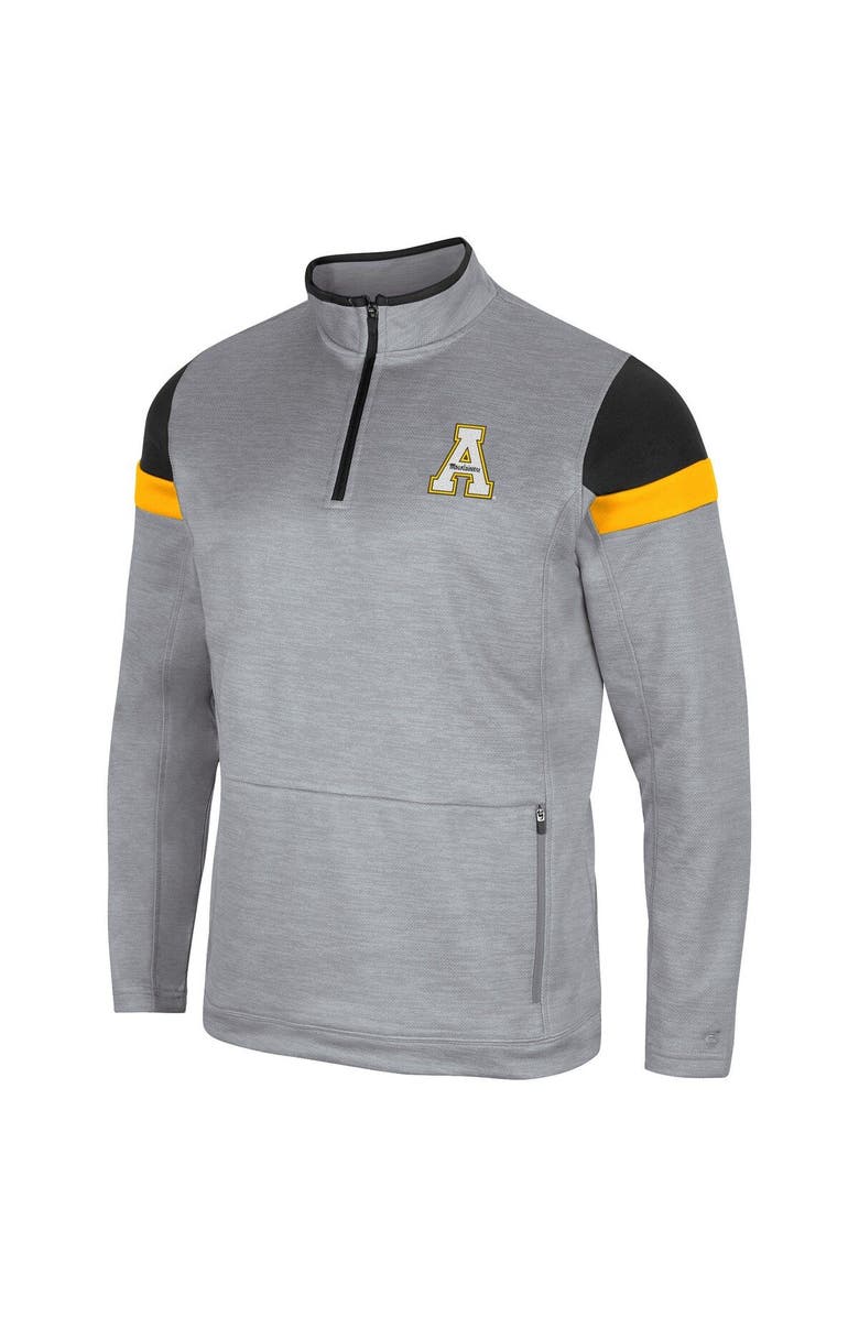 COLOSSEUM Men's Colosseum Gray Appalachian State Mountaineers Bingo Quarter-Zip Jacket, Alternate, color, 