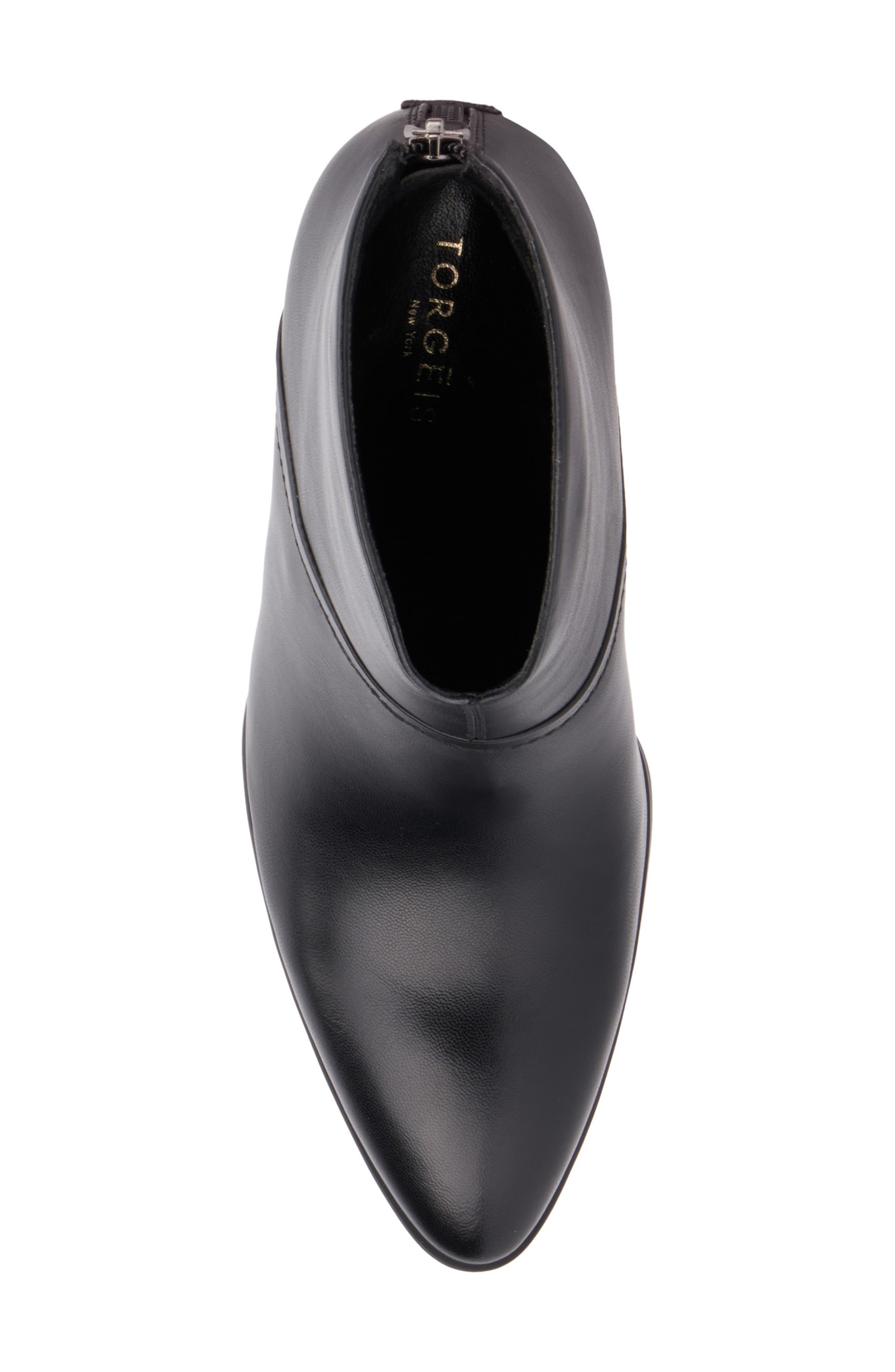 TORGEIS Notched Wedge Boot, Alternate, color, Black