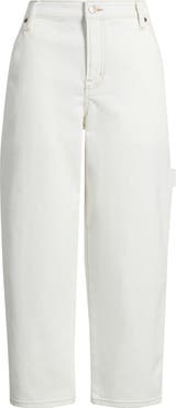 CITY BLUES Relaxed Crop Carpenter Jeans