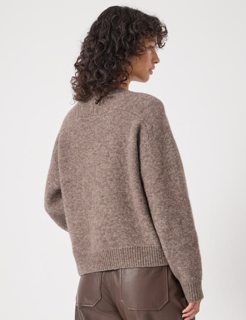 Hush Wool Blend Star Jacquard Sweater In Brown