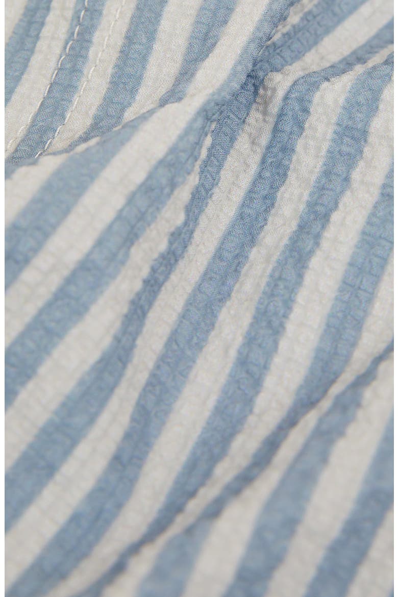 Kids' Bay Seersucker Striped Swim Shorts, Alternate, color, SOFT BLUE/ WHITE