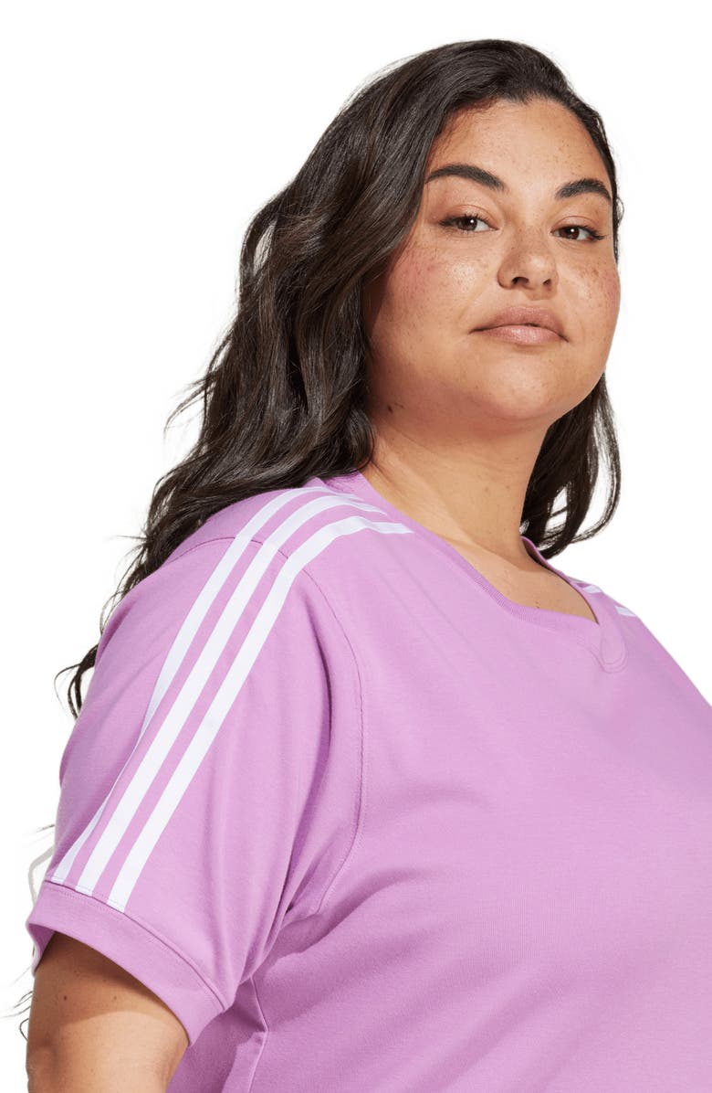 adidas Adicolor 3-Stripes Stretch Cotton T-Shirt, Alternate, color, 