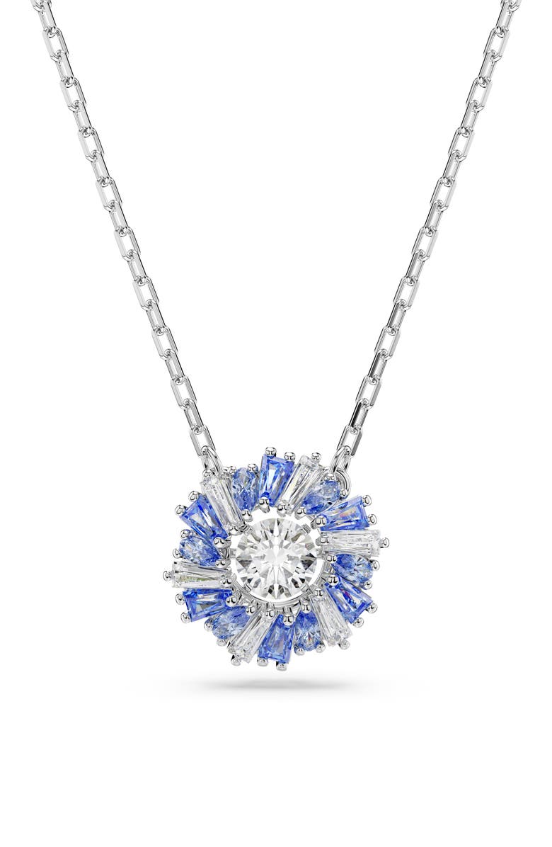 Swarovski Idyllia Pendant Necklace, Alternate, color, Blue