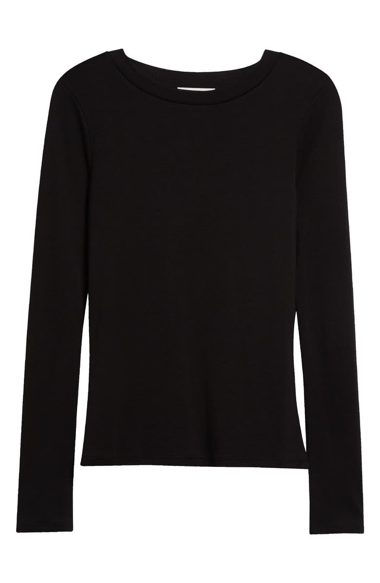 Vince Crewneck Pima Cotton Top, Alternate, color,